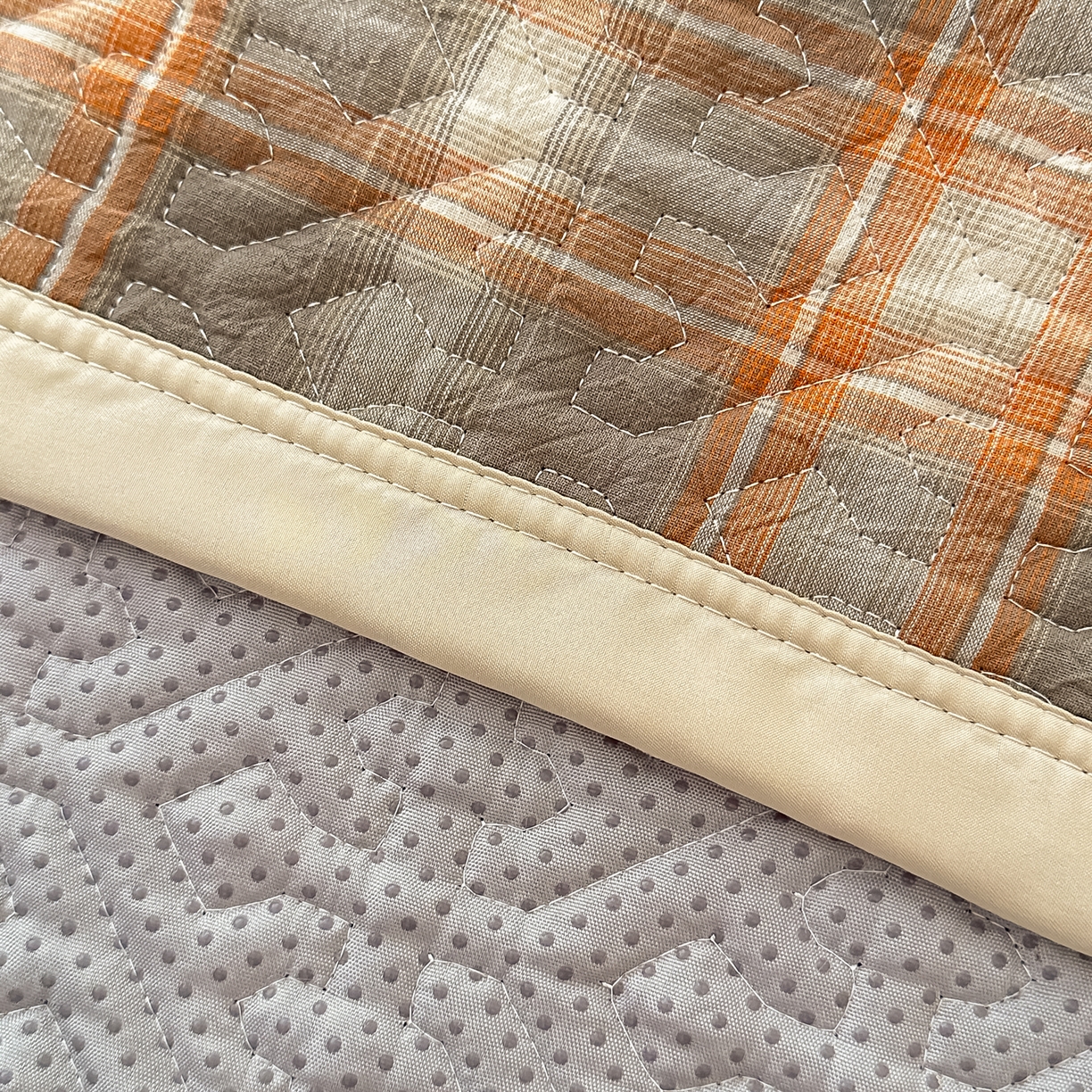 91家纺网 家纺一手货源 找家纺 手艺人家纺 2025新款全棉夹棉绗缝印花床盖炕盖系列 SX02