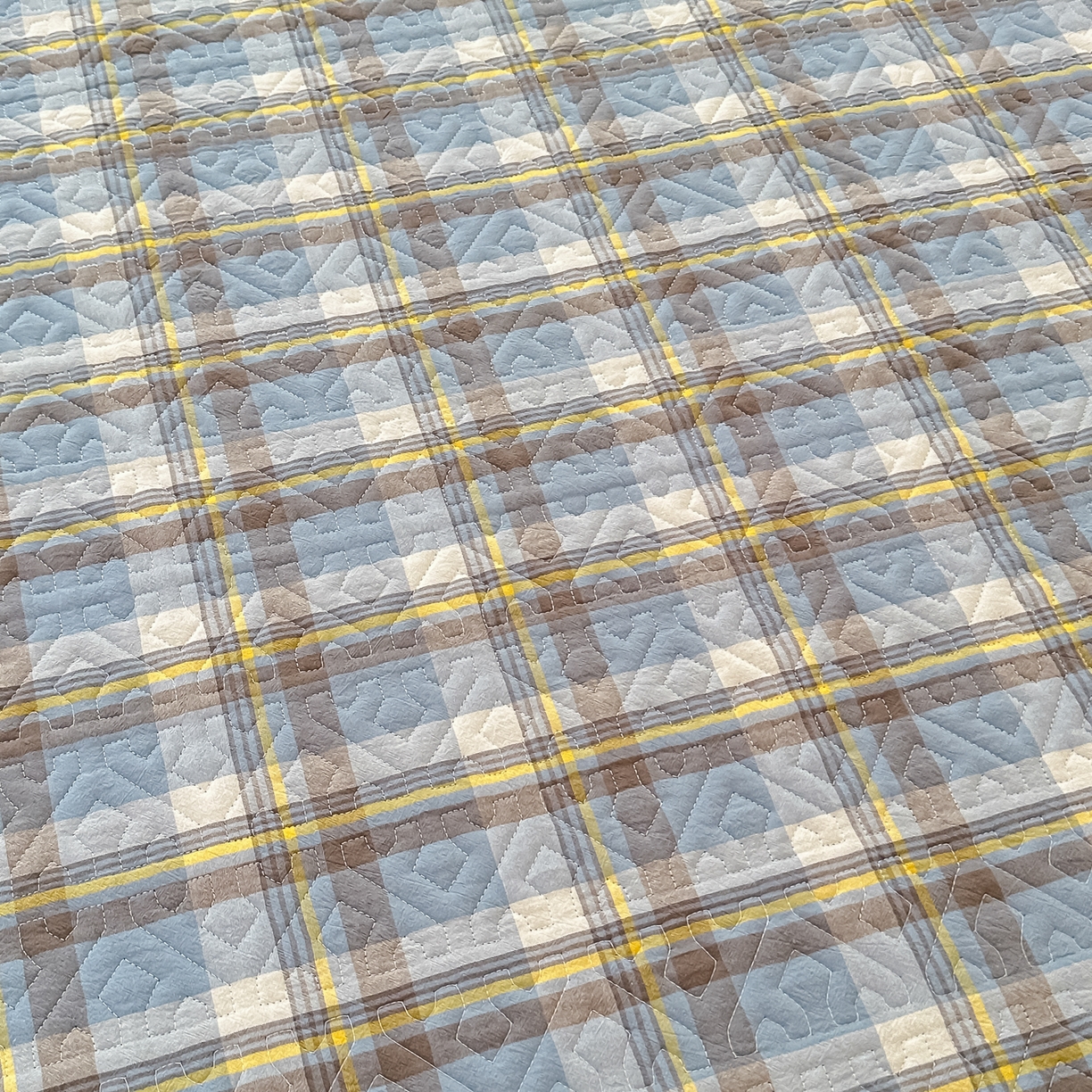 91家纺网 家纺一手货源 找家纺 手艺人家纺 2025新款全棉夹棉绗缝印花床盖炕盖系列 SX07