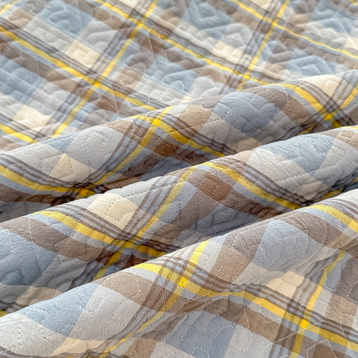 91家纺网 家纺一手货源 找家纺 手艺人家纺 2025新款全棉夹棉绗缝印花床盖炕盖系列 SX07