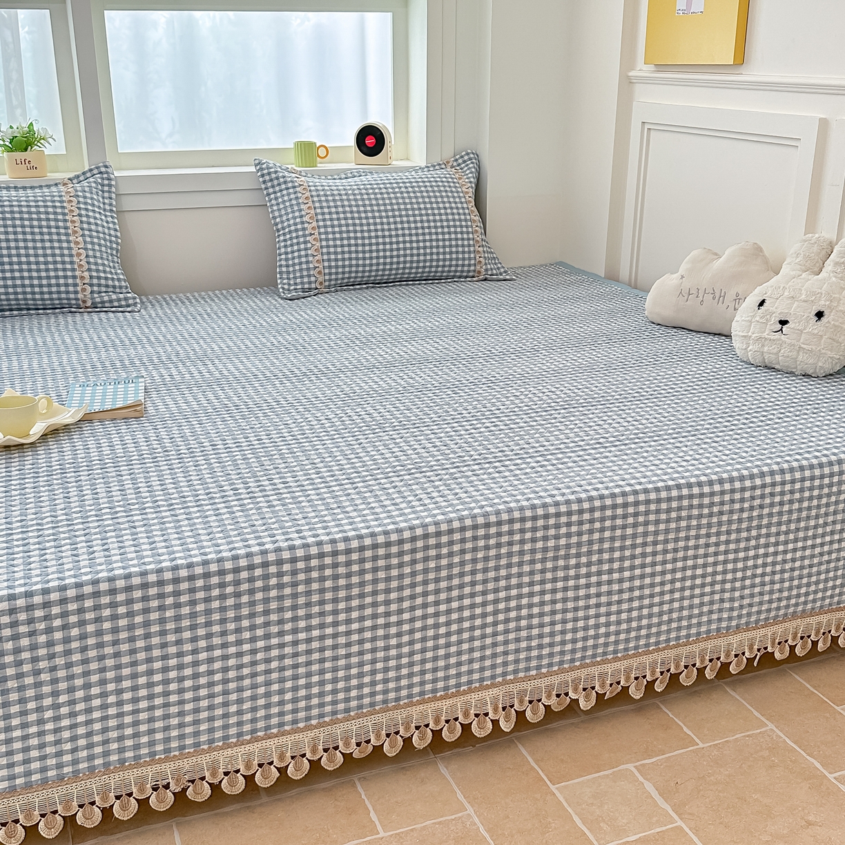 91家纺网 家纺一手货源 找家纺 手艺人家纺 2025新款全棉夹棉绗缝印花床盖炕盖系列 SX09