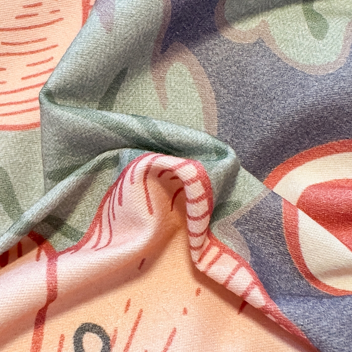 91家纺网 家纺一手货源 找家纺 丝芙妮家居（原乐视家纺） 2025新款全棉磨毛多规格单被套 草莓兔兔-蓝