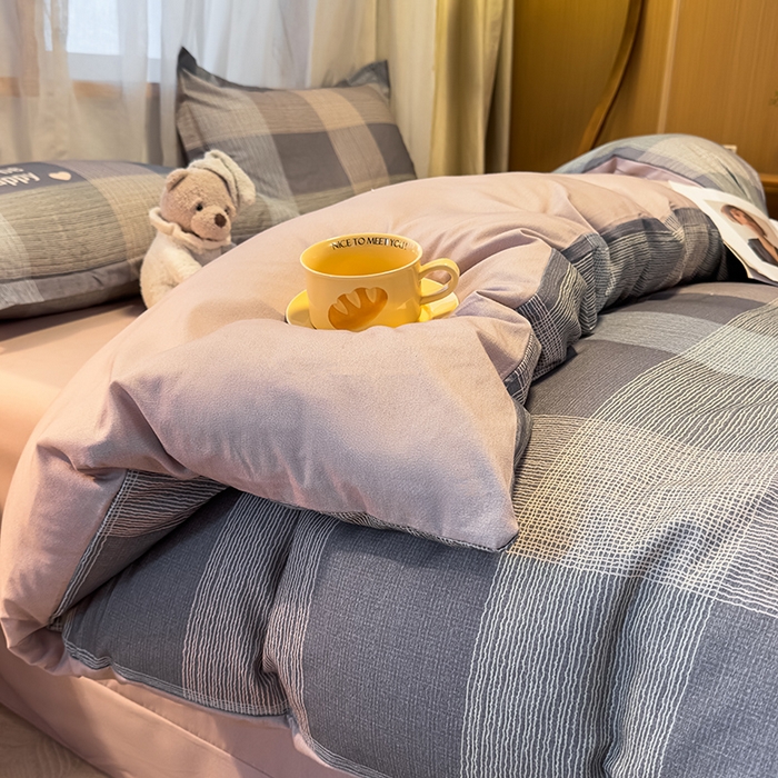 91家纺网 家纺一手货源 找家纺 丝芙妮家居（原乐视家纺） 2025新款全棉磨毛多规格单被套 格言