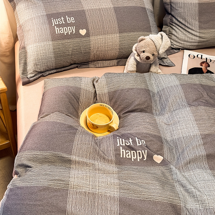 91家纺网 家纺一手货源 找家纺 丝芙妮家居（原乐视家纺） 2025新款全棉磨毛多规格单被套 格言