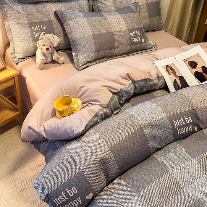 91家纺网 家纺一手货源 找家纺 丝芙妮家居（原乐视家纺） 2025新款全棉磨毛多规格单被套 格言