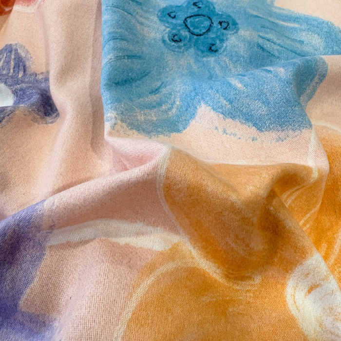 91家纺网 家纺一手货源 找家纺 丝芙妮家居（原乐视家纺） 2025新款全棉磨毛多规格单被套 花晓