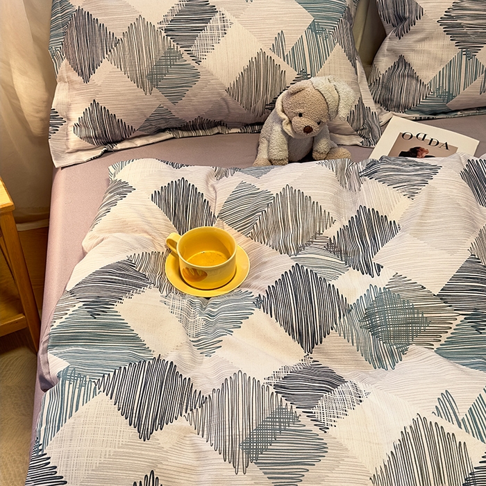 91家纺网 家纺一手货源 找家纺 丝芙妮家居（原乐视家纺） 2025新款全棉磨毛多规格单被套 简森