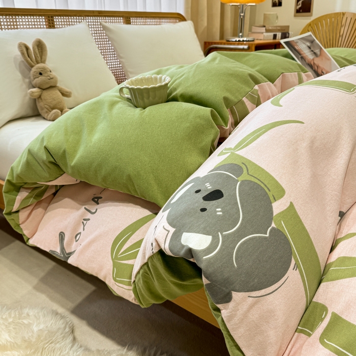 91家纺网 家纺一手货源 找家纺 丝芙妮家居（原乐视家纺） 2025新款全棉磨毛多规格单被套 考拉