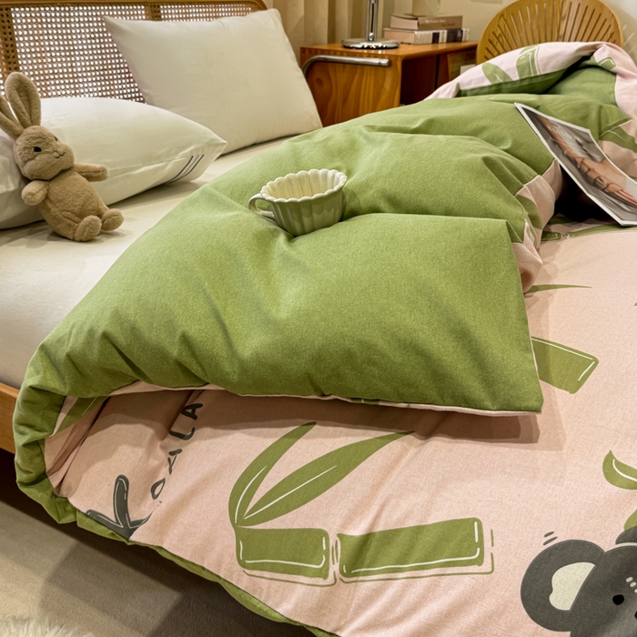 91家纺网 家纺一手货源 找家纺 丝芙妮家居（原乐视家纺） 2025新款全棉磨毛多规格单被套 考拉