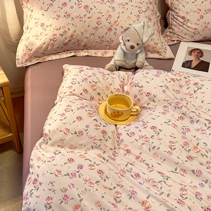 91家纺网 家纺一手货源 找家纺 丝芙妮家居（原乐视家纺） 2025新款全棉磨毛多规格单被套 莫奈