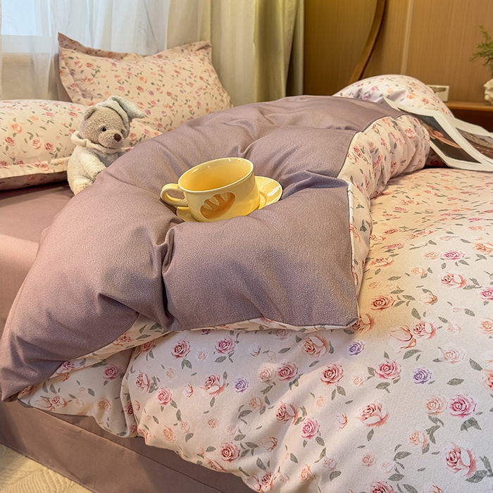 91家纺网 家纺一手货源 找家纺 丝芙妮家居（原乐视家纺） 2025新款全棉磨毛多规格单被套 莫奈