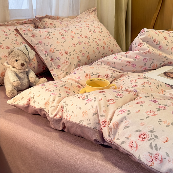 91家纺网 家纺一手货源 找家纺 丝芙妮家居（原乐视家纺） 2025新款全棉磨毛多规格单被套 莫奈