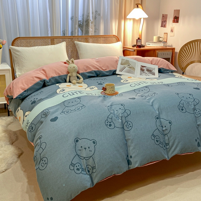 91家纺网 家纺一手货源 找家纺 丝芙妮家居（原乐视家纺） 2025新款全棉磨毛多规格单被套 淘气熊