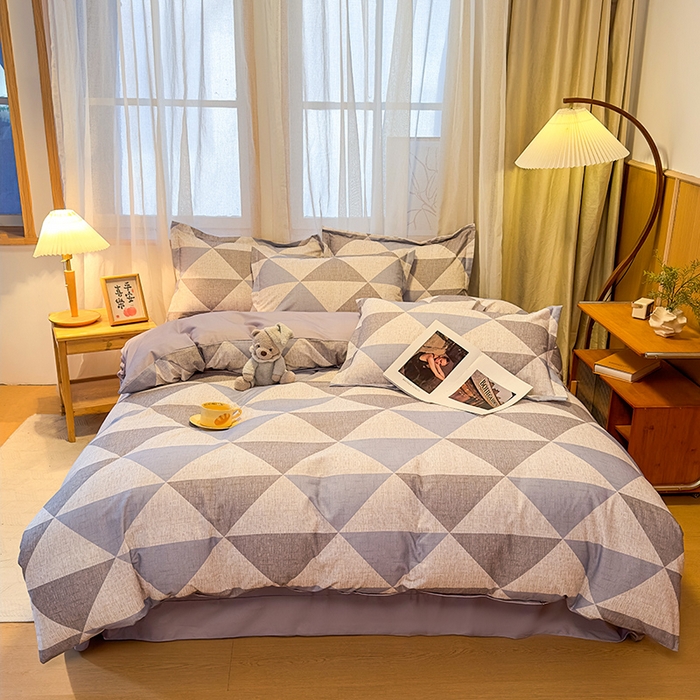 丝芙妮家居（原乐视家纺） 2025新款全棉磨毛多规格单被套 云漫-灰