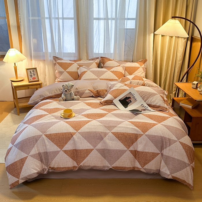 丝芙妮家居（原乐视家纺） 2025新款全棉磨毛多规格单被套 云漫-咖