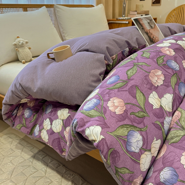 91家纺网 家纺一手货源 找家纺 丝芙妮家居（原乐视家纺） 2025新款全棉磨毛多规格单被套 云汐