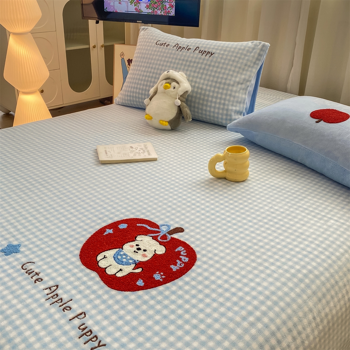 91家纺网 家纺一手货源 找家纺 （总）灰鲸 2025新款高克重牛奶绒毛巾绣单床单