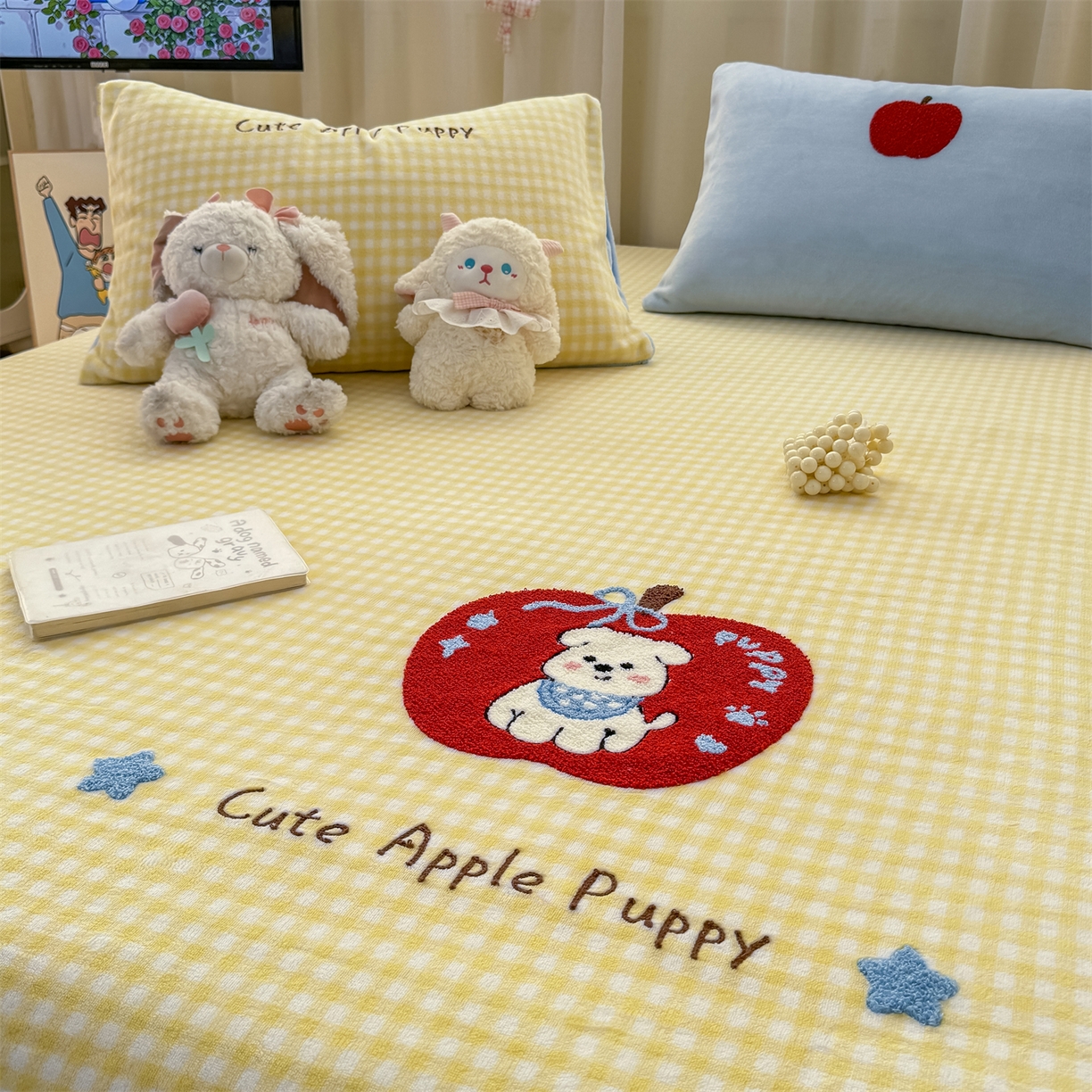 91家纺网 家纺一手货源 找家纺 （总）灰鲸 2025新款高克重牛奶绒毛巾绣单床单