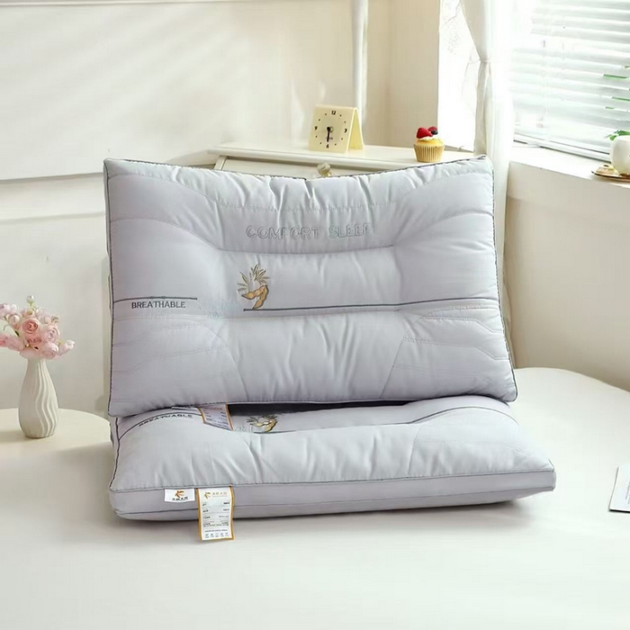 91家纺网 家纺一手货源 找家纺 木子晗 2025新款云柔释压亲肤大豆护颈枕枕芯 组合图仅供展示