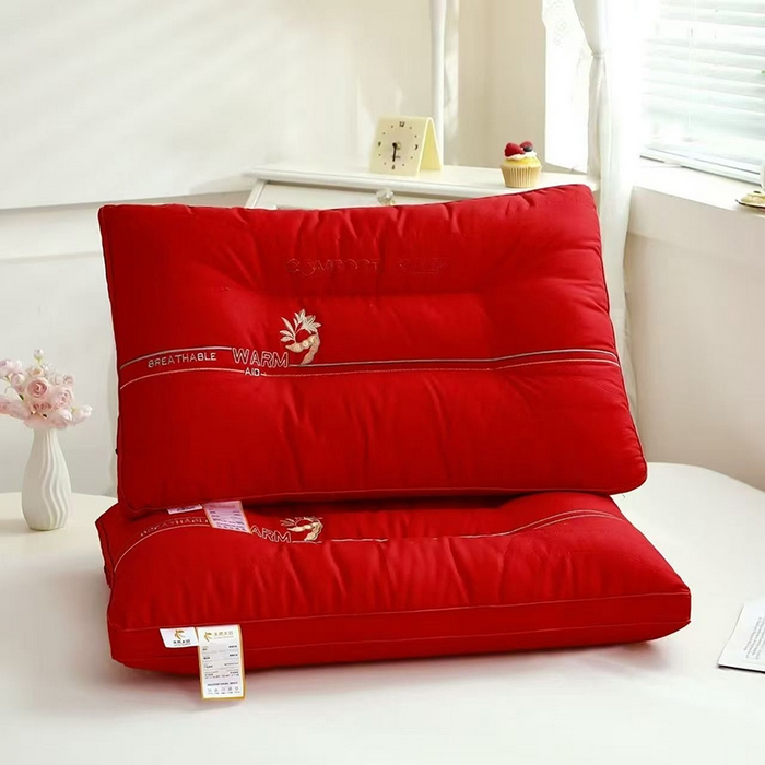 91家纺网 家纺一手货源 找家纺 木子晗 2025新款云柔释压亲肤大豆护颈枕枕芯 组合图仅供展示