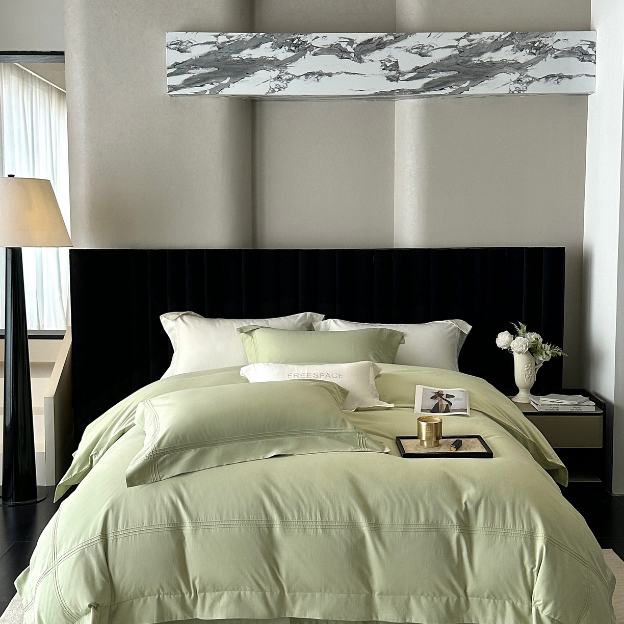 91家纺网 家纺一手货源 找家纺 （总）时亿家居 2025秋冬新款简约100支长绒棉全棉纯棉磨毛四件套-波士顿