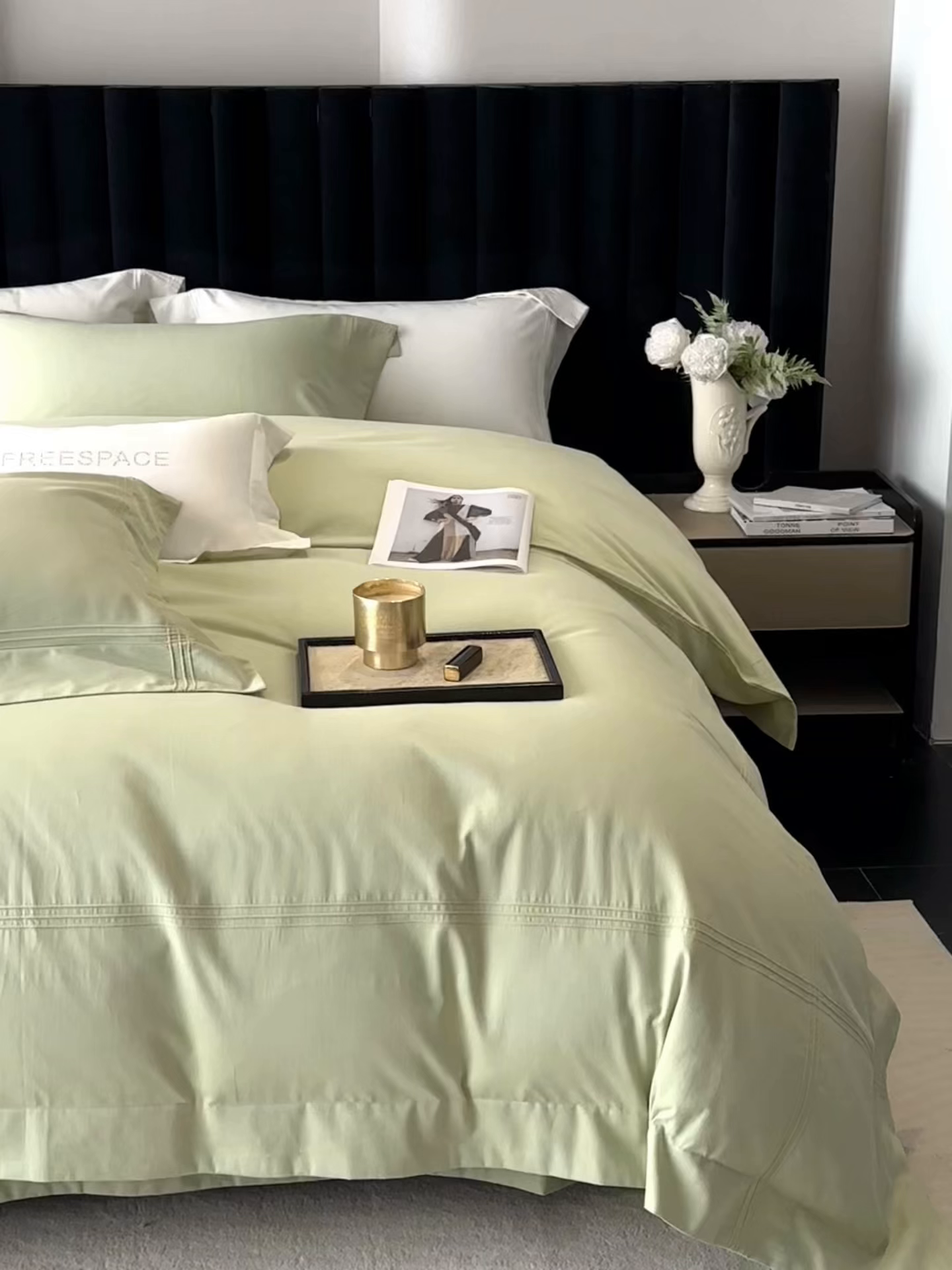 91家纺网 家纺一手货源 找家纺 （总）时亿家居 2025秋冬新款简约100支长绒棉全棉纯棉磨毛四件套-波士顿