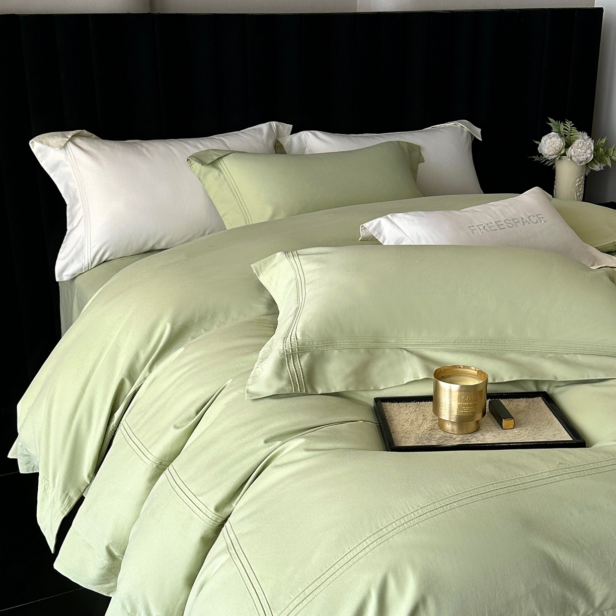 91家纺网 家纺一手货源 找家纺 （总）时亿家居 2025秋冬新款简约100支长绒棉全棉纯棉磨毛四件套-波士顿