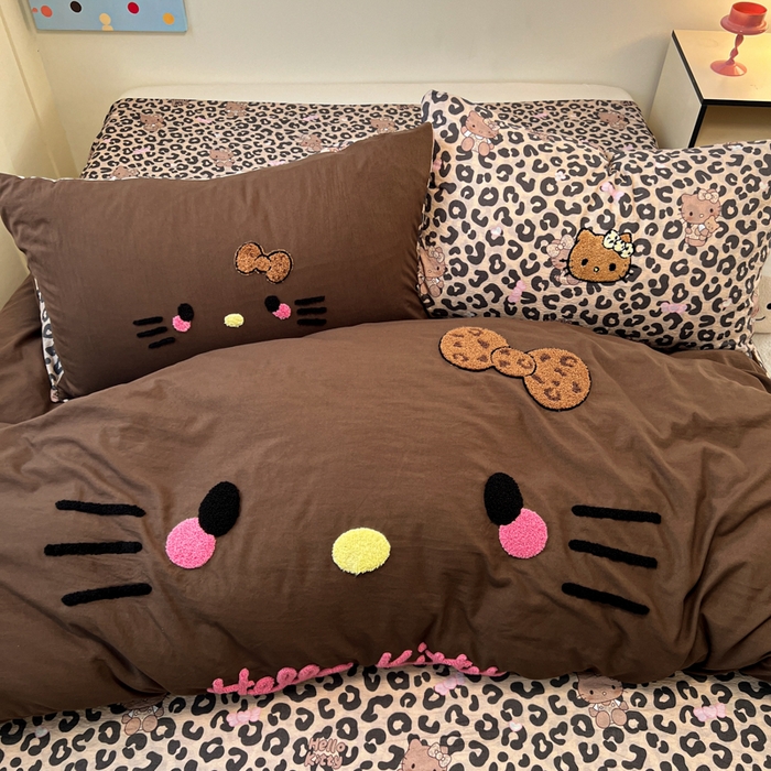 91家纺网 家纺一手货源 找家纺 （总）优色良品家纺 2025新款110克高克重卡通水洗棉皱皱双层纱四件套