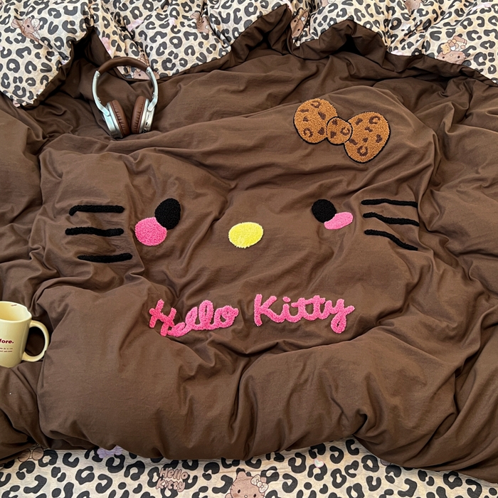 91家纺网 家纺一手货源 找家纺 （总）优色良品家纺 2025新款110克高克重卡通水洗棉皱皱双层纱四件套