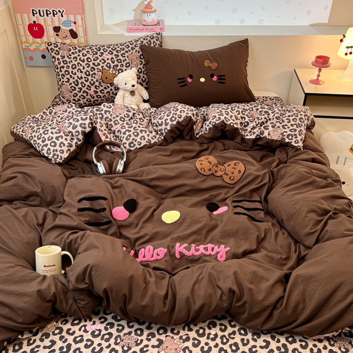 91家纺网 家纺一手货源 找家纺 （总）优色良品家纺 2025新款110克高克重卡通水洗棉皱皱双层纱四件套