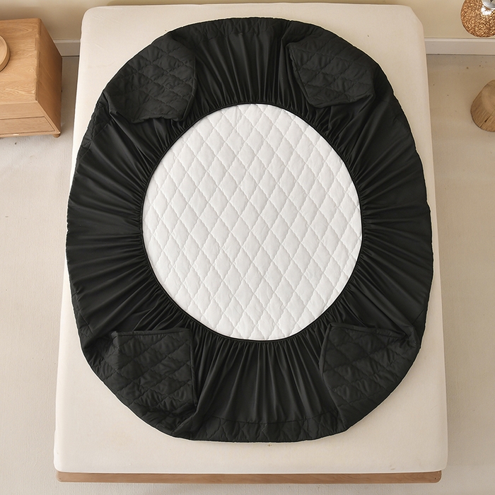 91家纺网 家纺一手货源 找家纺 （总）禧合 2025新品外贸跨境电商亚马逊速卖通亲肤磨毛防水夹棉单床笠欧美尺寸多多跨境平台TEMU SHEIN