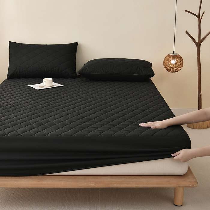 91家纺网 家纺一手货源 找家纺 （总）禧合 2025新品外贸跨境电商亚马逊速卖通亲肤磨毛防水夹棉单床笠欧美尺寸多多跨境平台TEMU SHEIN