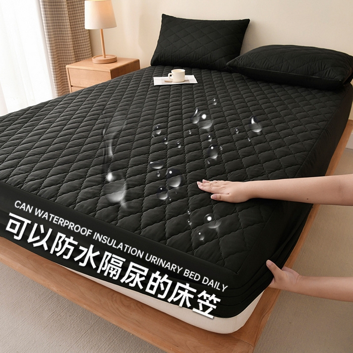 91家纺网 家纺一手货源 找家纺 （总）禧合 2025新品外贸跨境电商亚马逊速卖通亲肤磨毛防水夹棉单床笠欧美尺寸多多跨境平台TEMU SHEIN