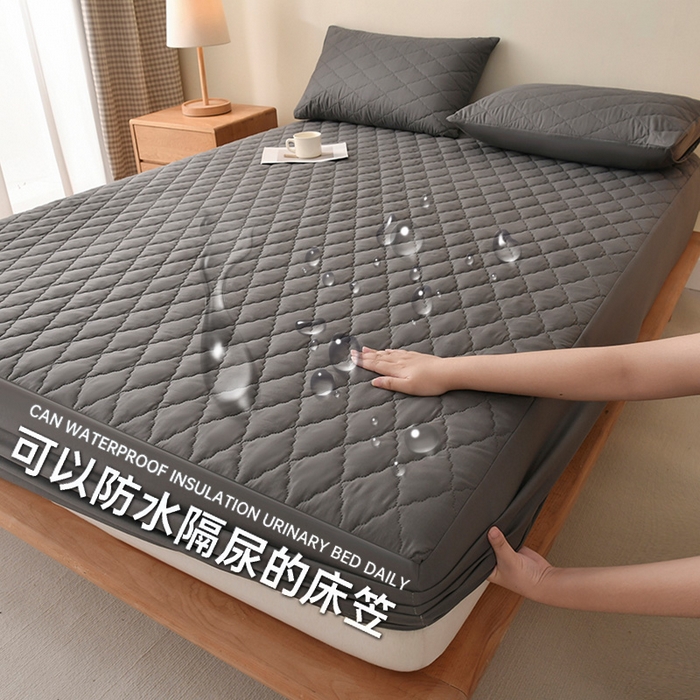 91家纺网 家纺一手货源 找家纺 （总）禧合 2025新品外贸跨境电商亚马逊速卖通亲肤磨毛防水夹棉单床笠欧美尺寸多多跨境平台TEMU SHEIN