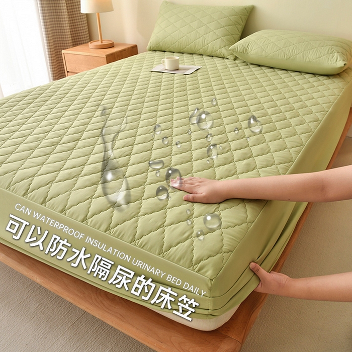 91家纺网 家纺一手货源 找家纺 （总）禧合 2025新品外贸跨境电商亚马逊速卖通亲肤磨毛防水夹棉单床笠欧美尺寸多多跨境平台TEMU SHEIN