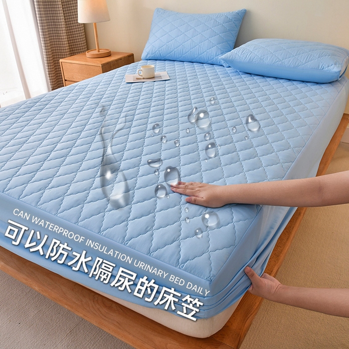 91家纺网 家纺一手货源 找家纺 （总）禧合 2025新品外贸跨境电商亚马逊速卖通亲肤磨毛防水夹棉单床笠欧美尺寸多多跨境平台TEMU SHEIN