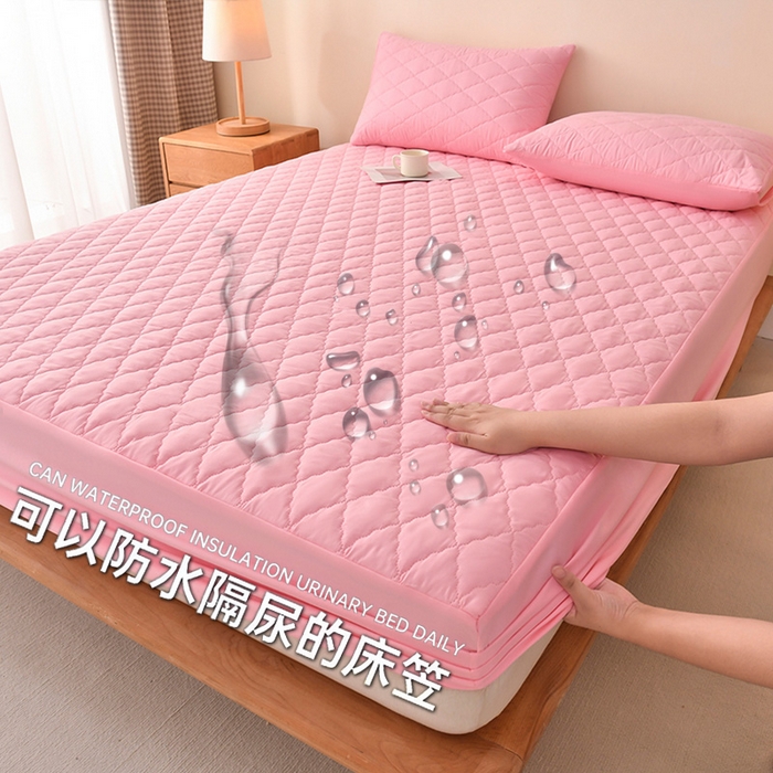 91家纺网 家纺一手货源 找家纺 （总）禧合 2025新品外贸跨境电商亚马逊速卖通亲肤磨毛防水夹棉单床笠欧美尺寸多多跨境平台TEMU SHEIN