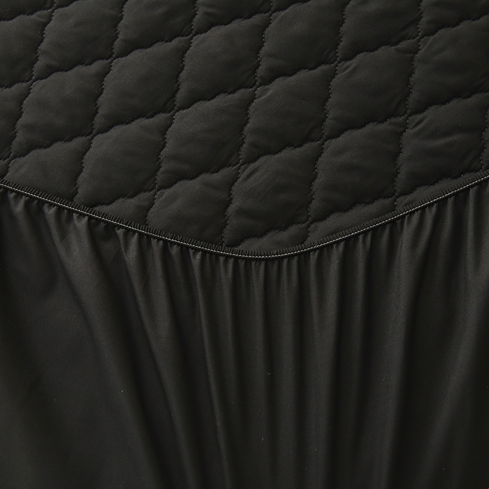 91家纺网 家纺一手货源 找家纺 禧合 2025新品外贸跨境电商亚马逊速卖通亲肤磨毛防水夹棉单床笠欧美尺寸多多跨境平台TEMU SHEIN 晶石黑