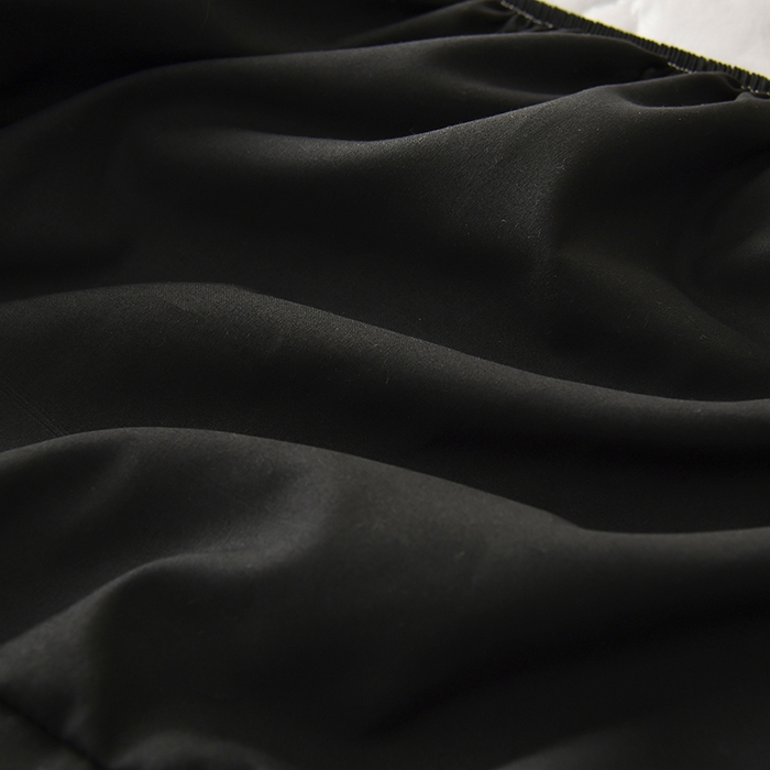 91家纺网 家纺一手货源 找家纺 禧合 2025新品外贸跨境电商亚马逊速卖通亲肤磨毛防水夹棉单床笠欧美尺寸多多跨境平台TEMU SHEIN 晶石黑