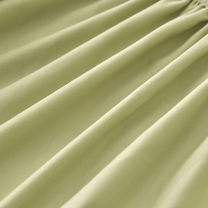 91家纺网 家纺一手货源 找家纺 禧合 2025新品外贸跨境电商亚马逊速卖通亲肤磨毛防水夹棉单床笠欧美尺寸多多跨境平台TEMU SHEIN 牛油果绿