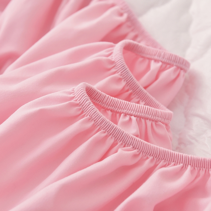 91家纺网 家纺一手货源 找家纺 禧合 2025新品外贸跨境电商亚马逊速卖通亲肤磨毛防水夹棉单床笠欧美尺寸多多跨境平台TEMU SHEIN 桃夭粉