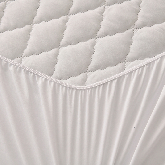 91家纺网 家纺一手货源 找家纺 禧合 2025新品外贸跨境电商亚马逊速卖通亲肤磨毛防水夹棉单床笠欧美尺寸多多跨境平台TEMU SHEIN 云朵白