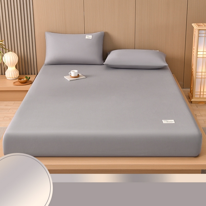 91家纺网 家纺一手货源 找家纺 禧合 2025新品外贸跨境电商亚马逊速卖通40支全棉纯棉单床笠欧美尺寸多多跨境平台TEMU SHEIN 银灰