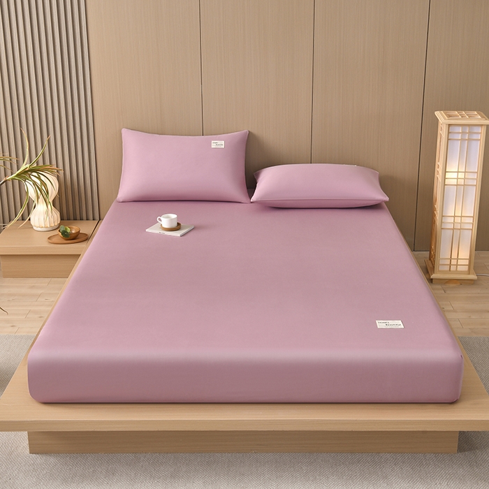 91家纺网 家纺一手货源 找家纺 禧合 2025新品外贸跨境电商亚马逊速卖通40支全棉纯棉单床笠欧美尺寸多多跨境平台TEMU SHEIN 豆沙