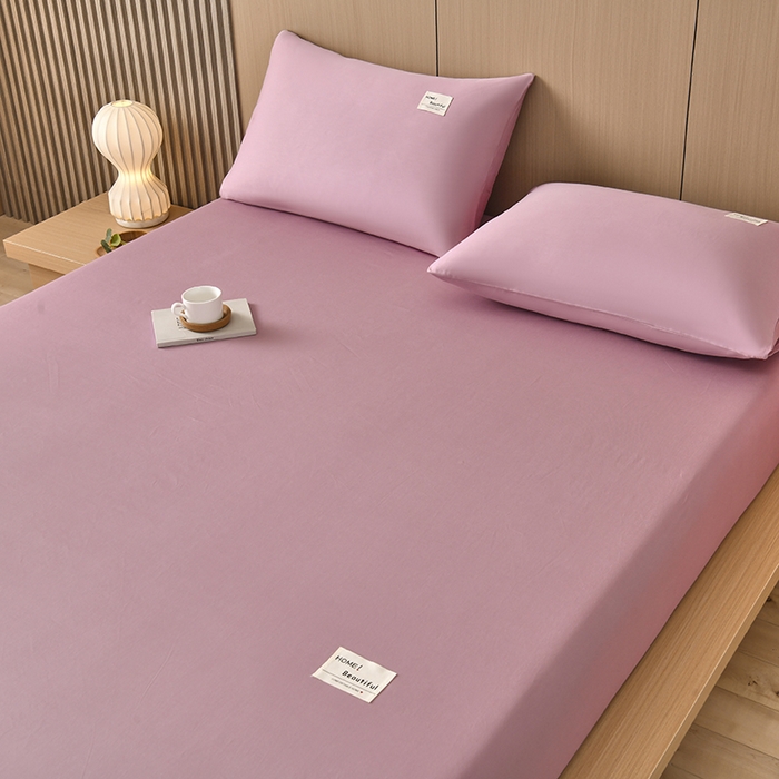 91家纺网 家纺一手货源 找家纺 禧合 2025新品外贸跨境电商亚马逊速卖通40支全棉纯棉单床笠欧美尺寸多多跨境平台TEMU SHEIN 豆沙