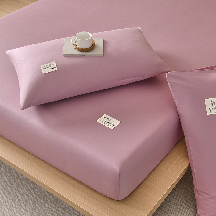 91家纺网 家纺一手货源 找家纺 禧合 2025新品外贸跨境电商亚马逊速卖通40支全棉纯棉单床笠欧美尺寸多多跨境平台TEMU SHEIN 豆沙