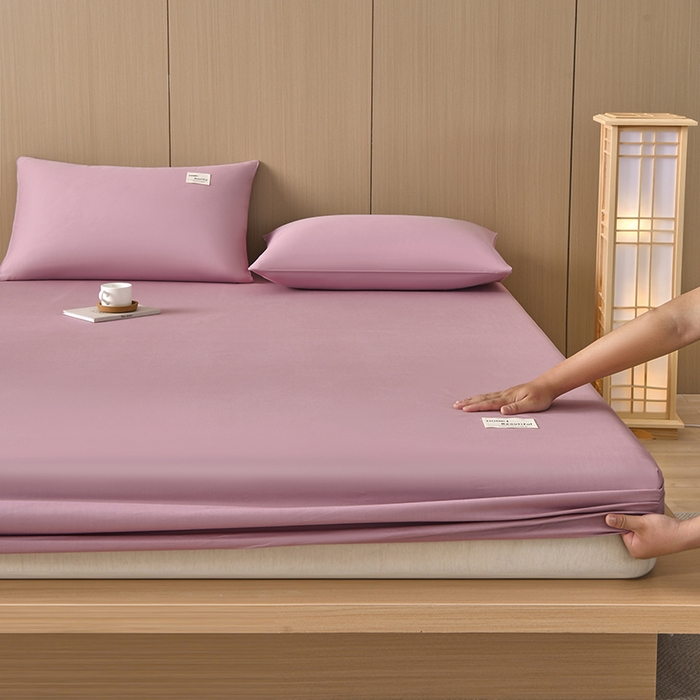 91家纺网 家纺一手货源 找家纺 禧合 2025新品外贸跨境电商亚马逊速卖通40支全棉纯棉单床笠欧美尺寸多多跨境平台TEMU SHEIN 豆沙