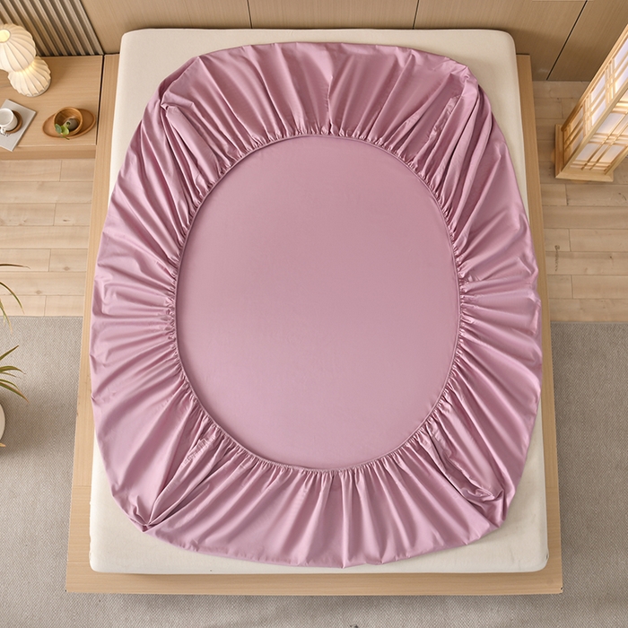 91家纺网 家纺一手货源 找家纺 禧合 2025新品外贸跨境电商亚马逊速卖通40支全棉纯棉单床笠欧美尺寸多多跨境平台TEMU SHEIN 豆沙