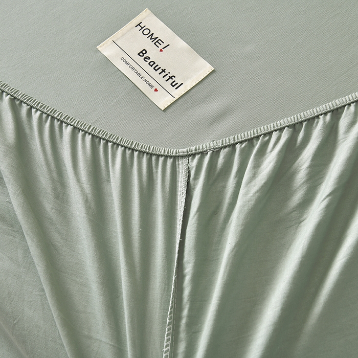 91家纺网 家纺一手货源 找家纺 禧合 2025新品外贸跨境电商亚马逊速卖通40支全棉纯棉单床笠欧美尺寸多多跨境平台TEMU SHEIN 果绿