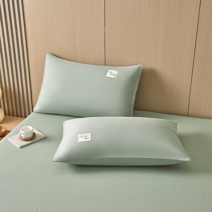 91家纺网 家纺一手货源 找家纺 禧合 2025新品外贸跨境电商亚马逊速卖通40支全棉纯棉单床笠欧美尺寸多多跨境平台TEMU SHEIN 果绿