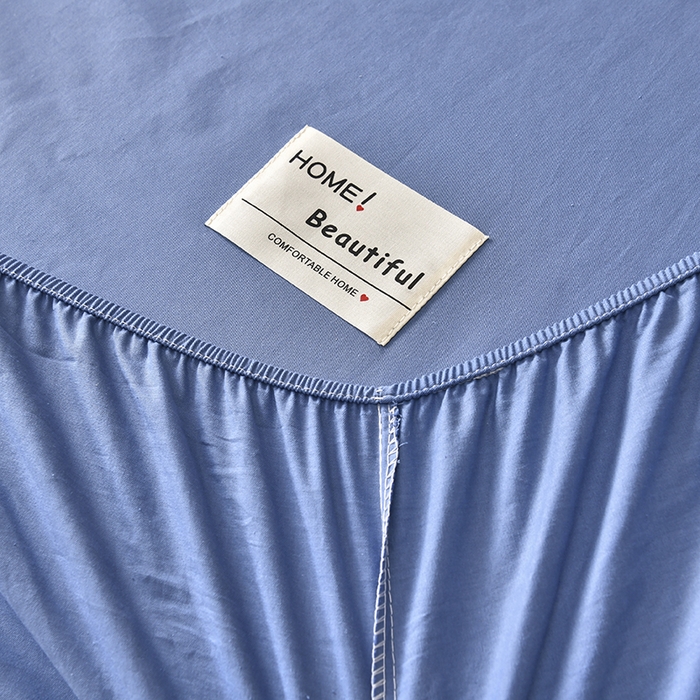 91家纺网 家纺一手货源 找家纺 禧合 2025新品外贸跨境电商亚马逊速卖通40支全棉纯棉单床笠欧美尺寸多多跨境平台TEMU SHEIN 兰色